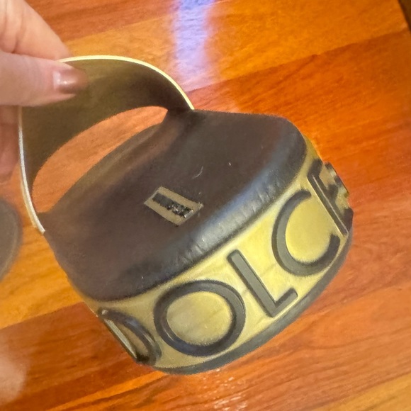Dolce & Gabbana Unisex Slip on Sandals, New black and gold color size 9 US/42EU. - Picture 4 of 7